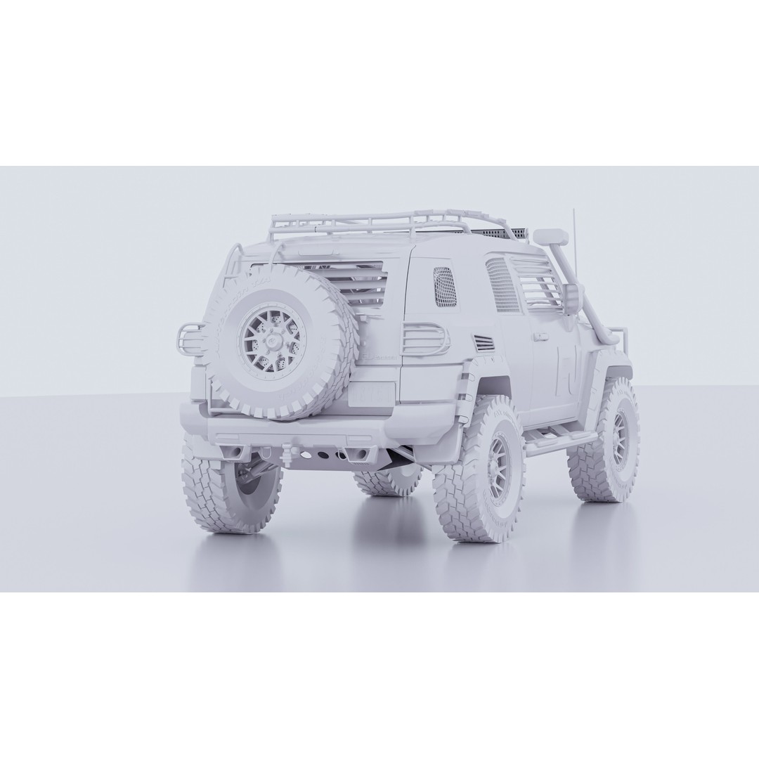 Toyota FJ Cruiser 3D Model – High Poly Rigged Off-Road Asset, Blender, FBX, OBJ - View 20