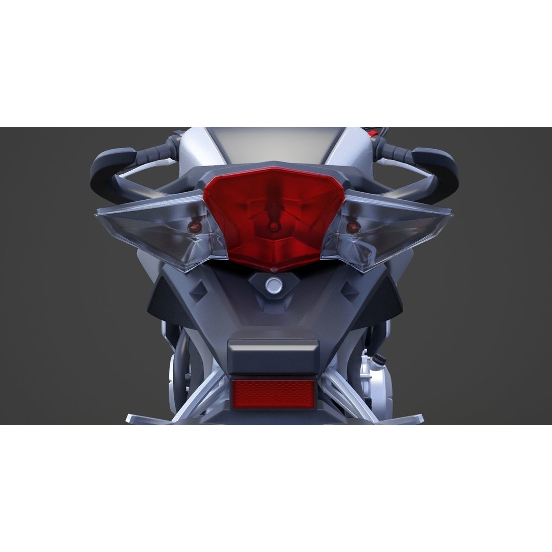 2015 Honda VFR 1200F 3D Model – High Poly Motorcycle Asset, FBX, OBJ - View 16