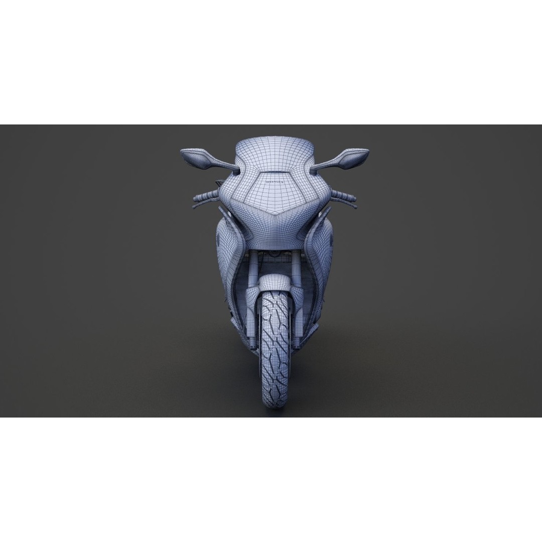 2015 Honda VFR 1200F 3D Model – High Poly Motorcycle Asset, FBX, OBJ - View 31