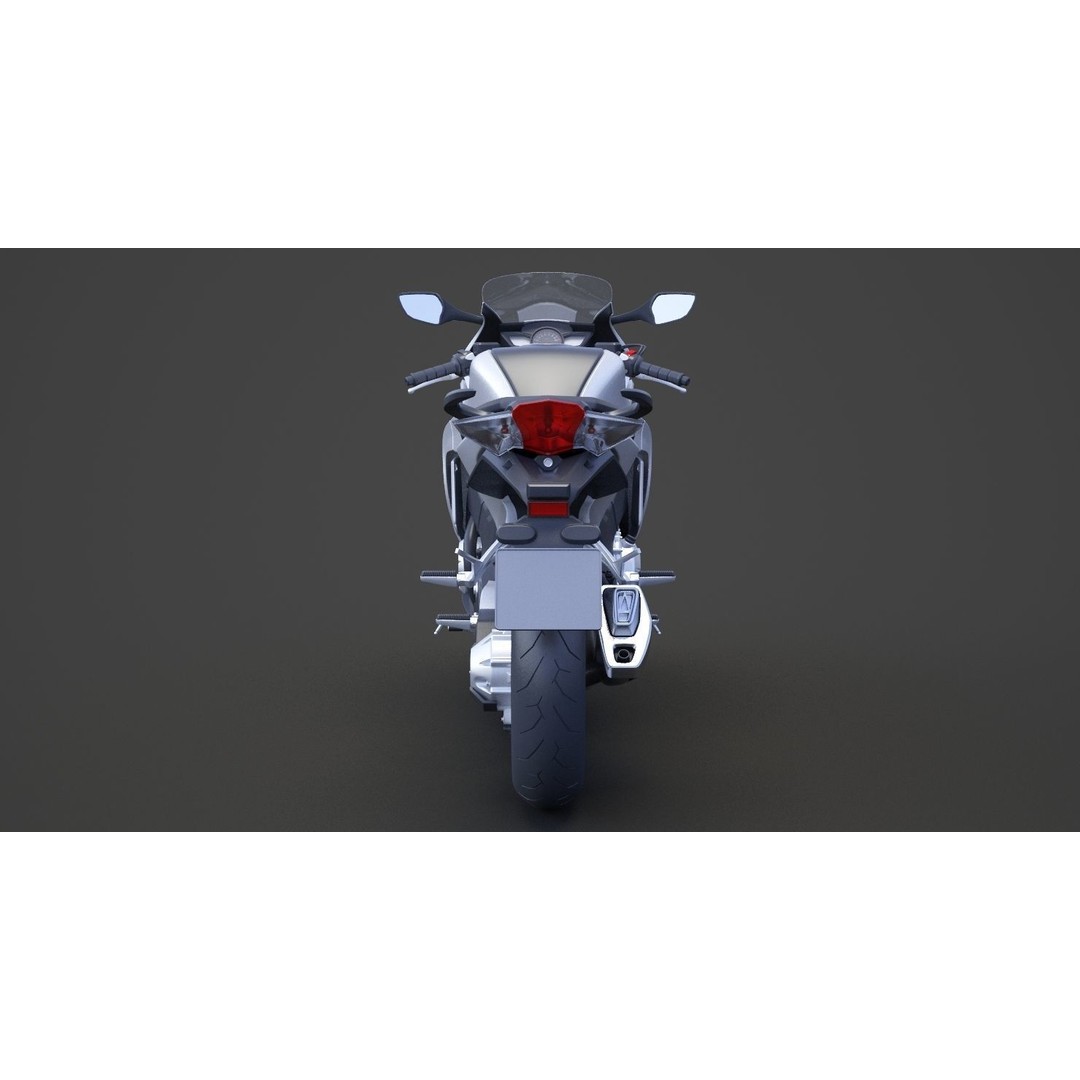 2015 Honda VFR 1200F 3D Model – High Poly Motorcycle Asset, FBX, OBJ - View 9