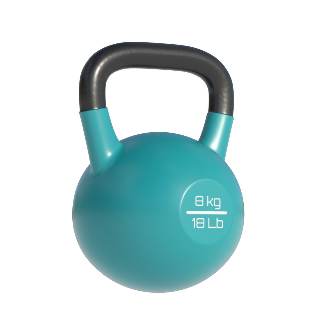 Kettle Bells 3D Model – Low Poly Game Asset, PBR Textures - View 10