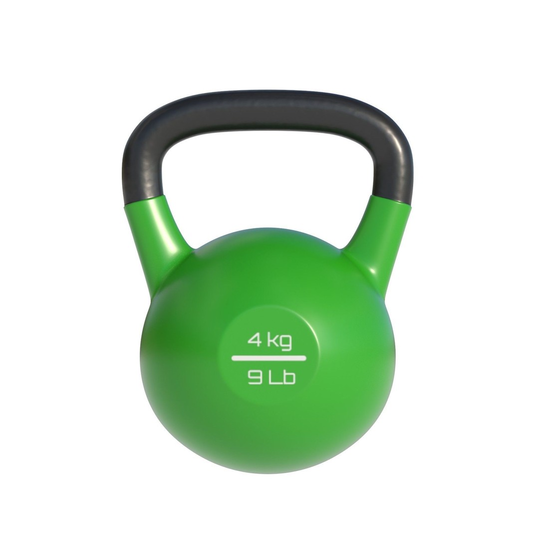 Kettle Bells 3D Model – Low Poly Game Asset, PBR Textures - View 4