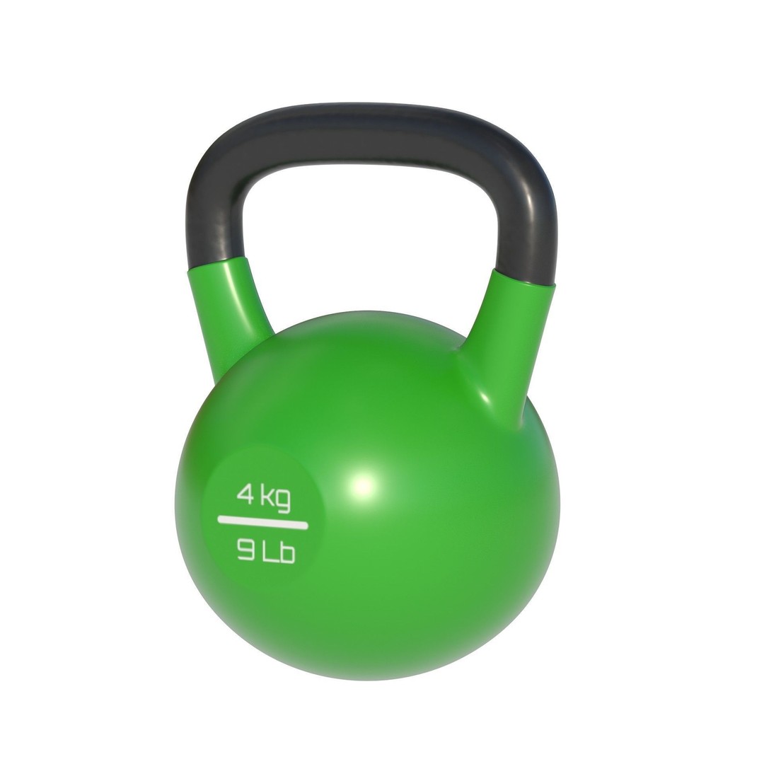 Kettle Bells 3D Model – Low Poly Game Asset, PBR Textures - View 6