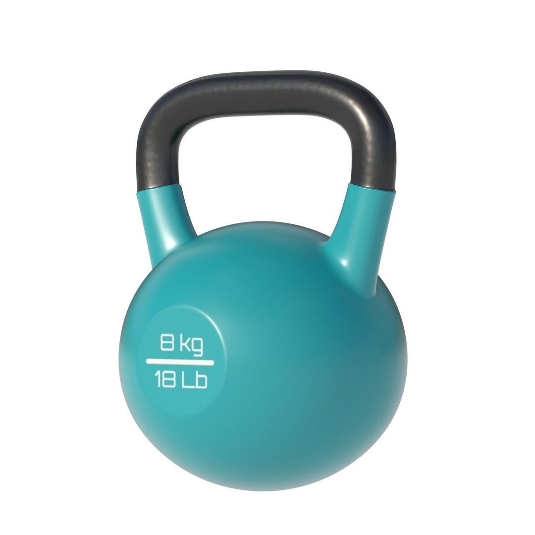 Kettle Bells 3D Model – Low Poly Game Asset, PBR Textures - View 9