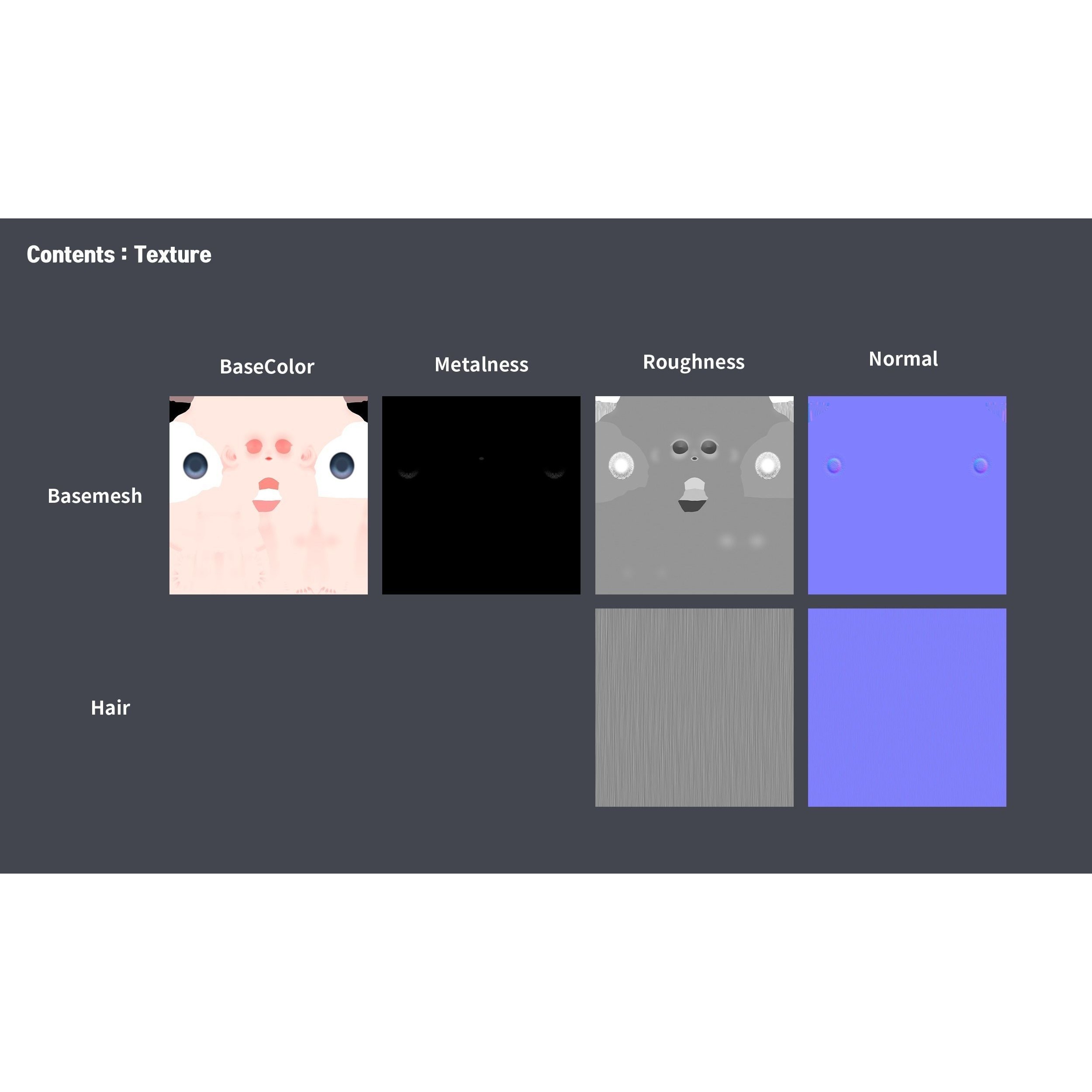 Elia Basemesh with Facial Expressions - Game-Ready 3D Model - View 10