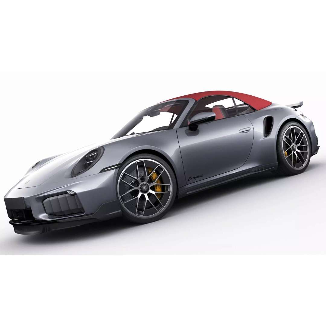 Porsche 911 Turbo S Cabriolet 2026 3D Model – High Poly Game Asset, FBX, OBJ - View 21