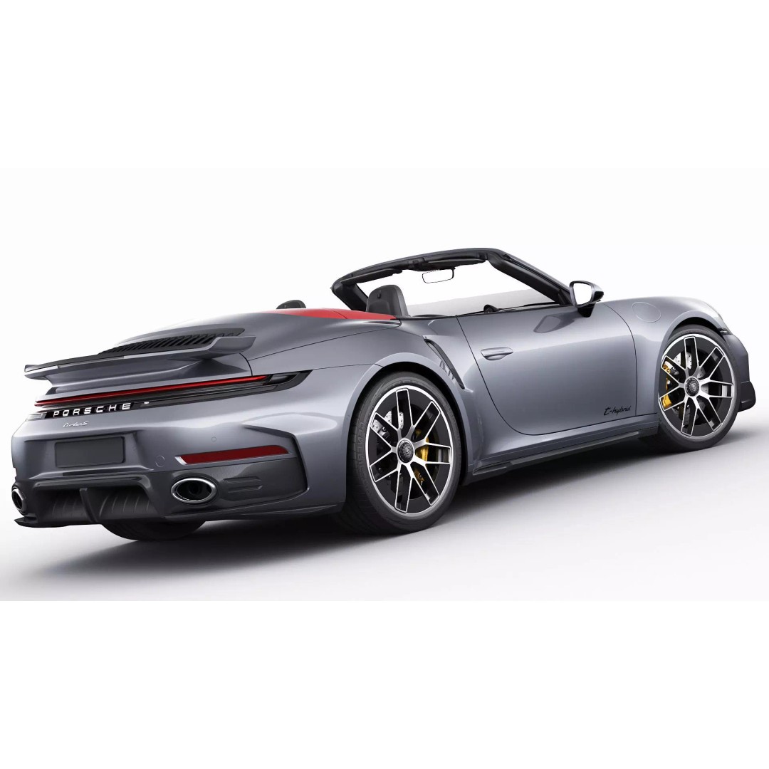 Porsche 911 Turbo S Cabriolet 2026 3D Model – High Poly Game Asset, FBX, OBJ - View 22
