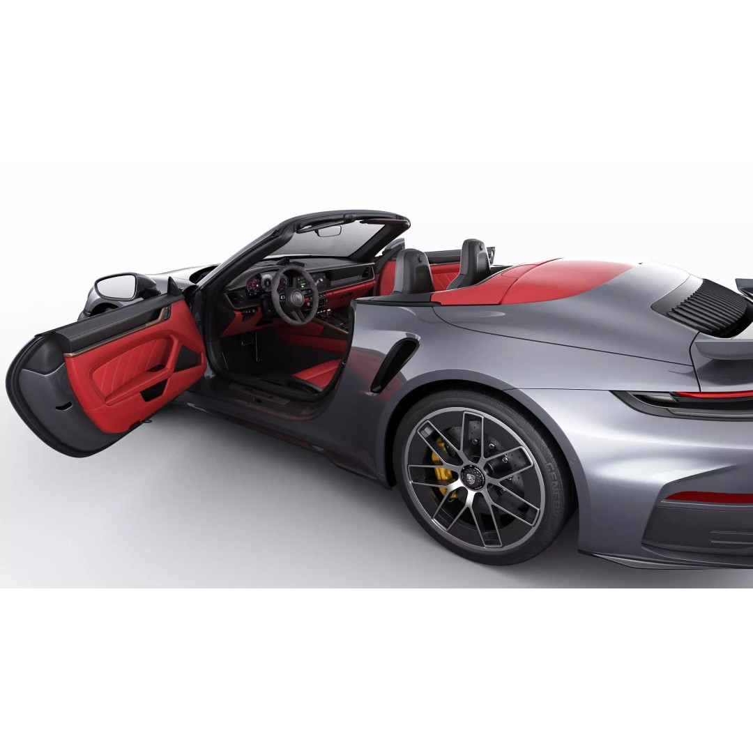 Porsche 911 Turbo S Cabriolet 2026 3D Model – High Poly Game Asset, FBX, OBJ - View 4