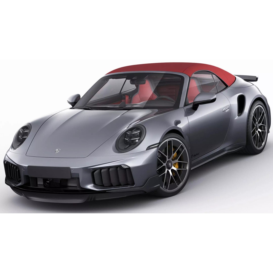 Porsche 911 Turbo S Cabriolet 2026 3D Model – High Poly Game Asset, FBX, OBJ - View 5
