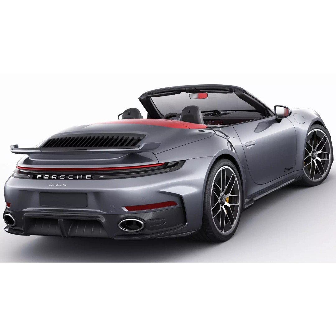 Porsche 911 Turbo S Cabriolet 2026 3D Model – High Poly Game Asset, FBX, OBJ - View 6