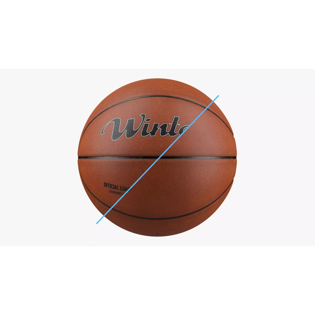 Basketball 3D Model – High-Quality PBR Asset for Blender - View 2