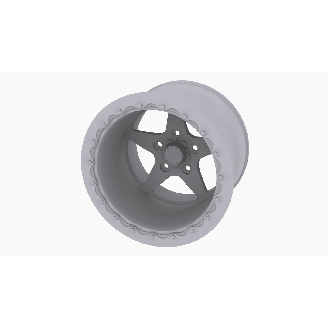 3030 Autosport Launch Drag Wheel 3D Model – Low Poly Game Ready Asset, FBX - View 11