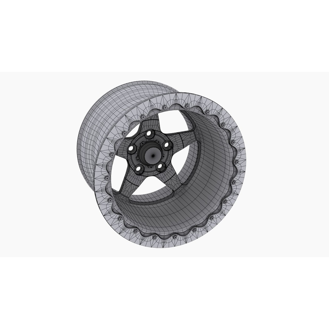 3030 Autosport Launch Drag Wheel 3D Model – Low Poly Game Ready Asset, FBX - View 12