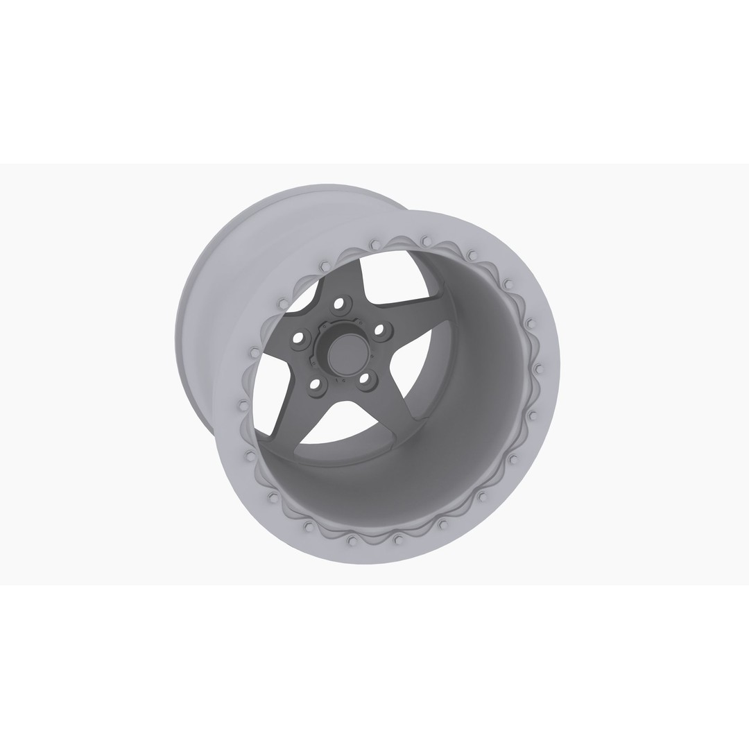 3030 Autosport Launch Drag Wheel 3D Model – Low Poly Game Ready Asset, FBX - View 9