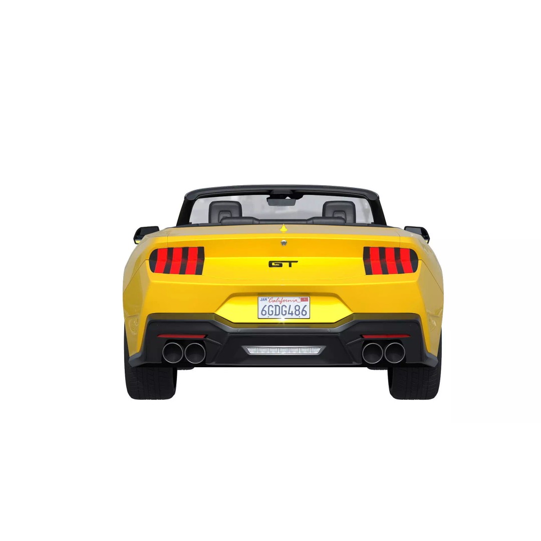 Mustang GT Convertible 2024 3D Model – High Poly Game-Ready Asset, FBX - View 9