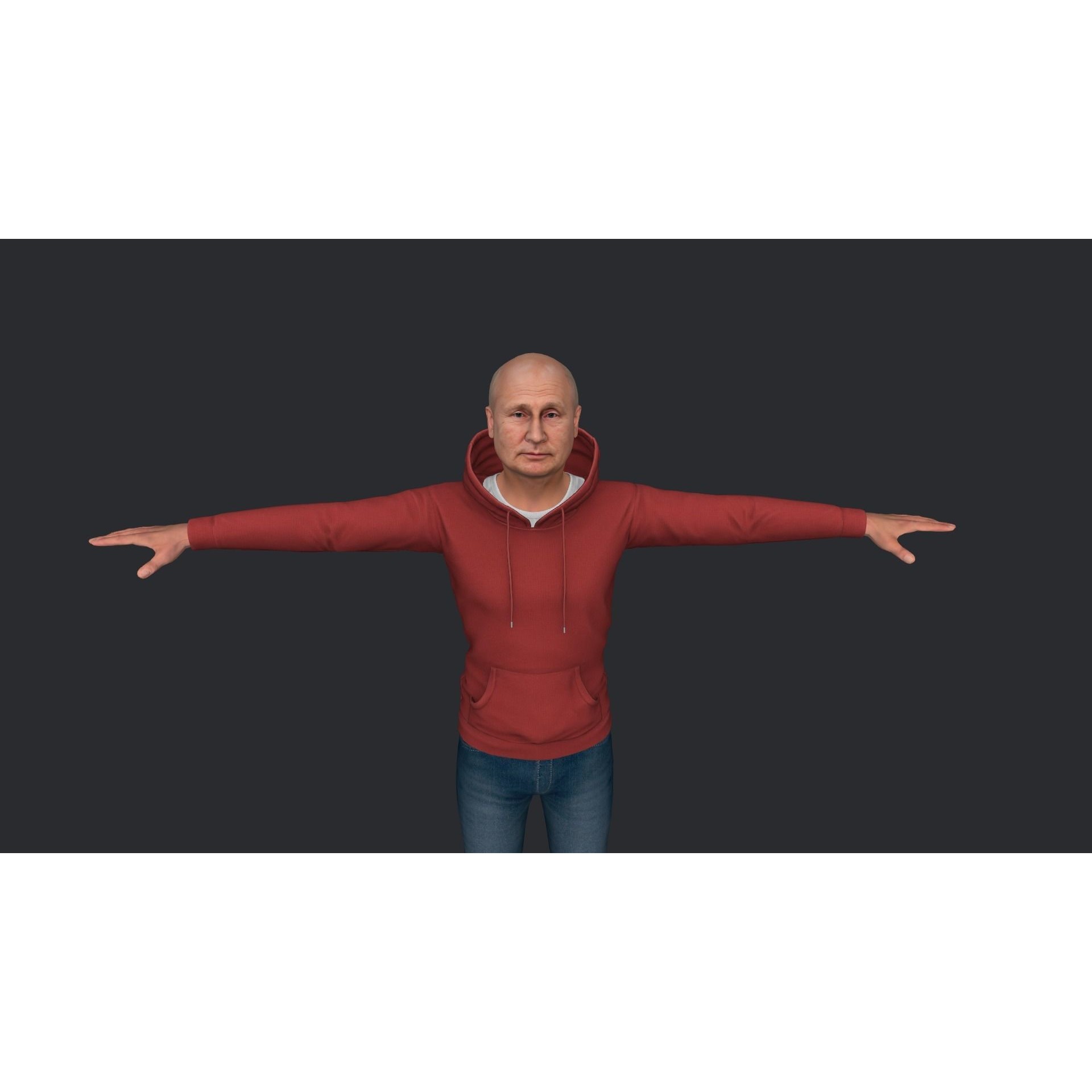 Vladimir Putin - Low-Poly Game-Ready 3D Model - View 10