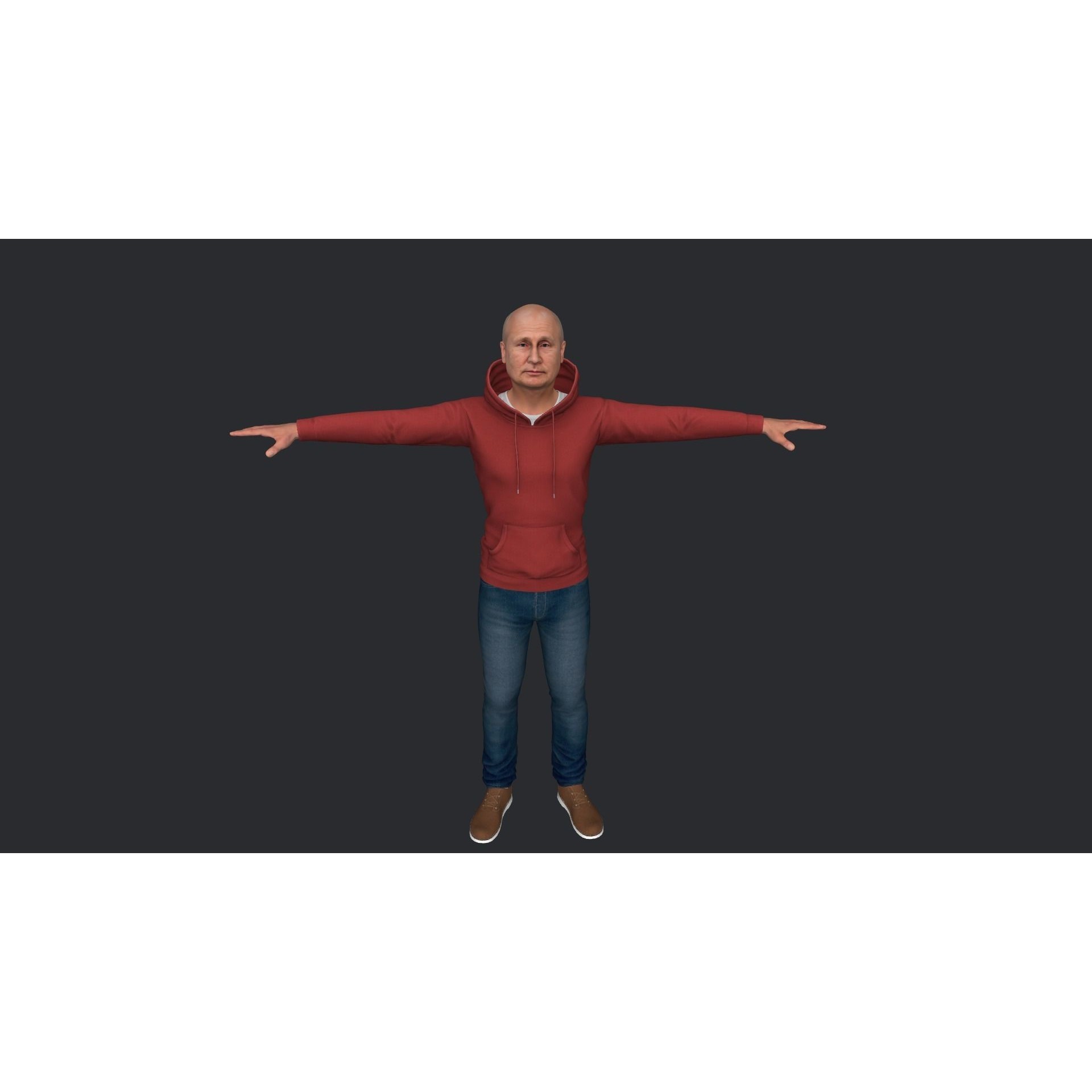Vladimir Putin - Low-Poly Game-Ready 3D Model - View 11