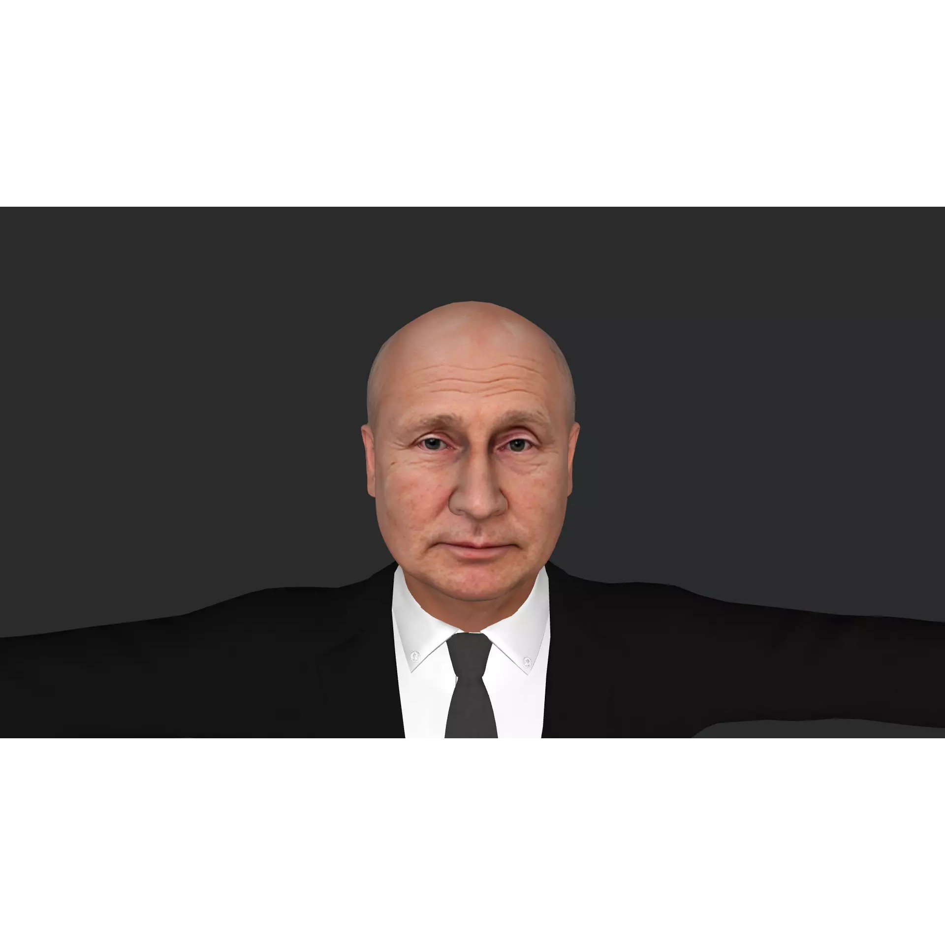 Vladimir Putin - Low-Poly Game-Ready 3D Model - View 2