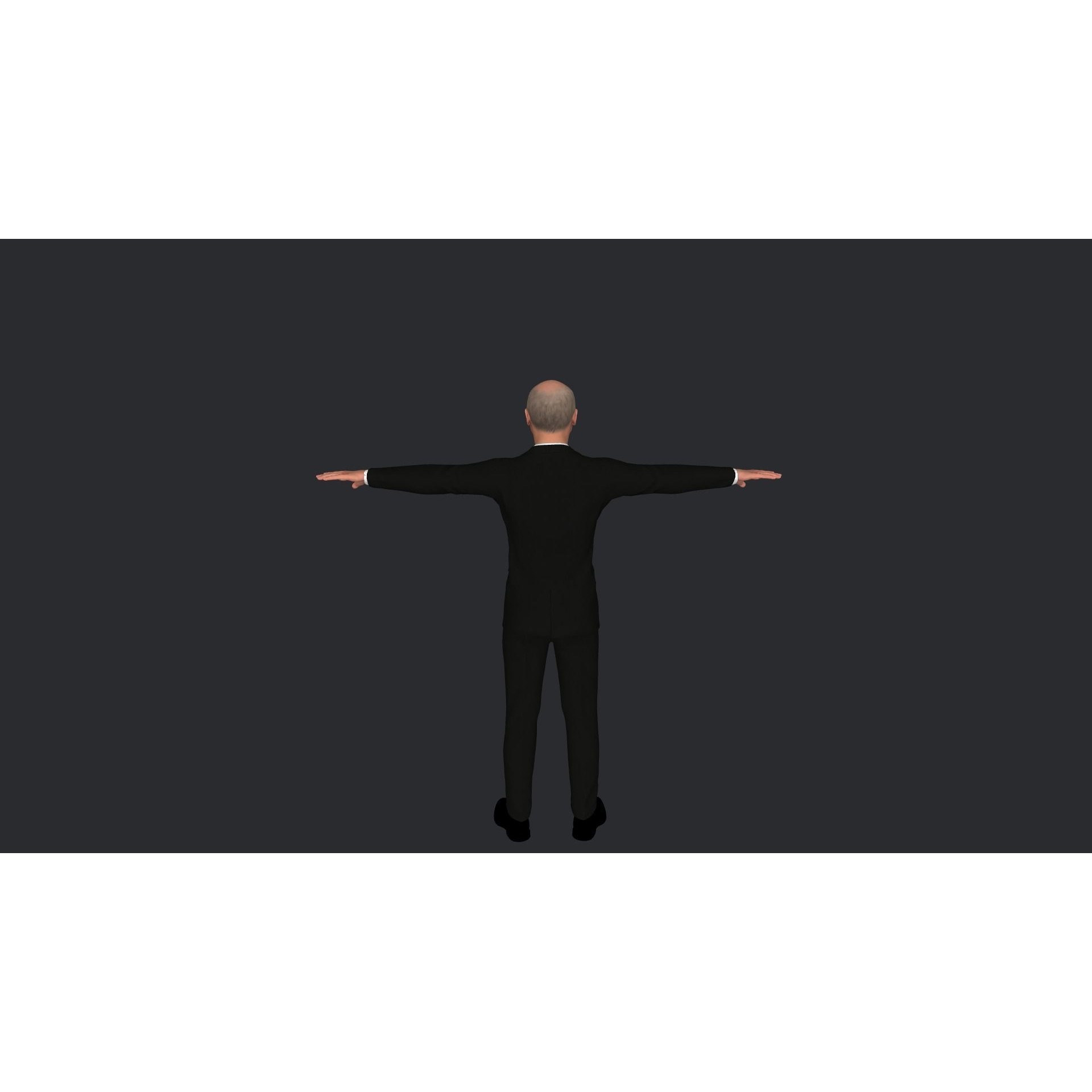 Vladimir Putin - Low-Poly Game-Ready 3D Model - View 21