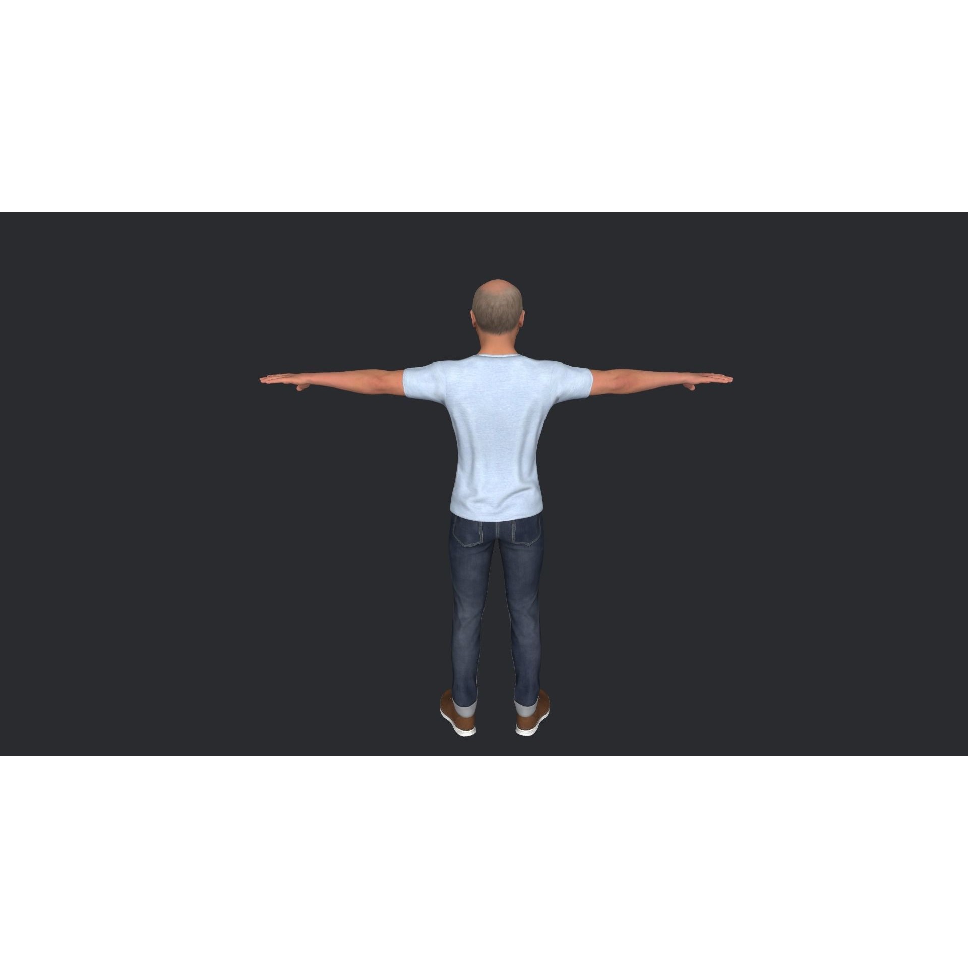 Vladimir Putin - Low-Poly Game-Ready 3D Model - View 8