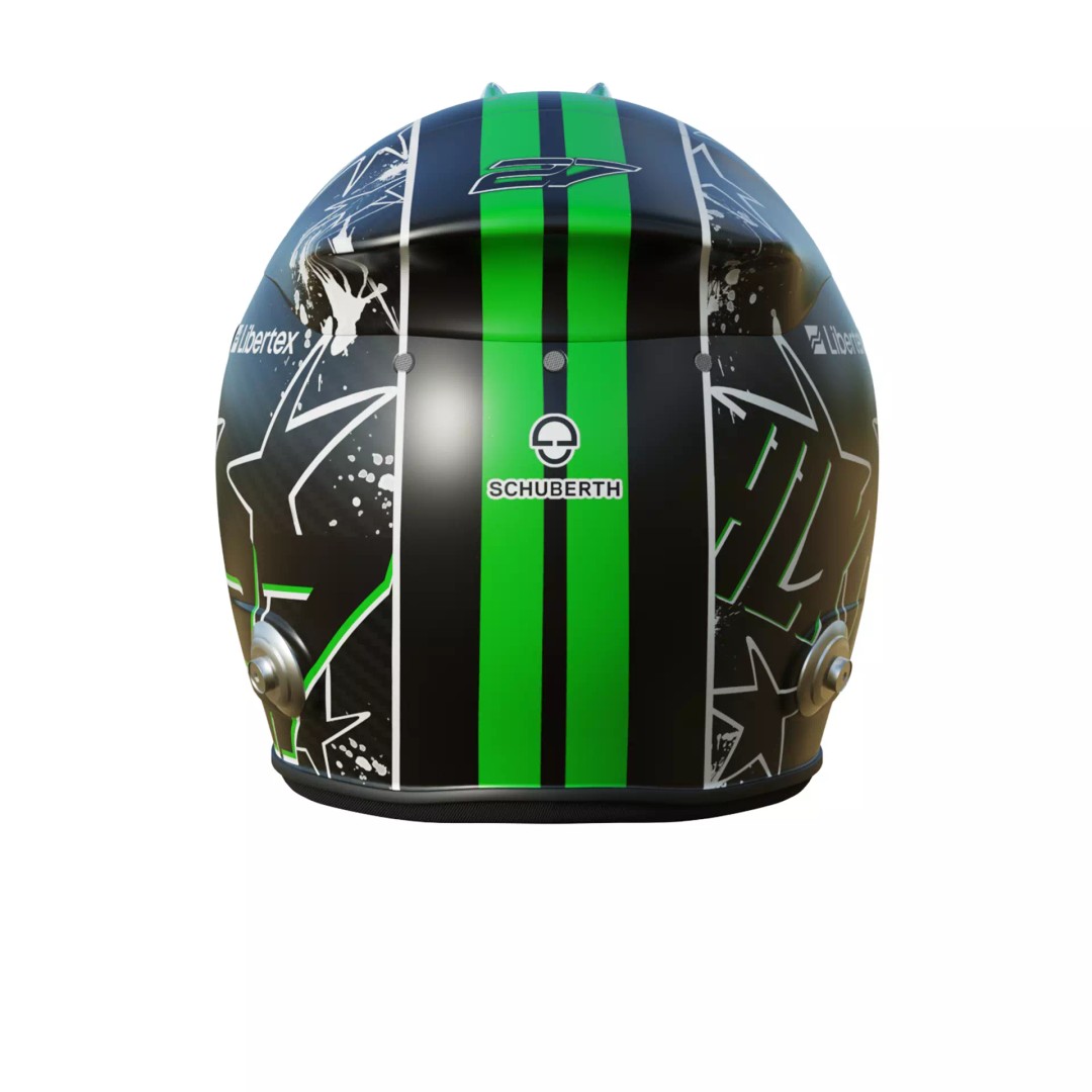 Nico Hulkenberg Helmet 3D Model – High Poly PBR Game Asset, FBX, OBJ - View 6