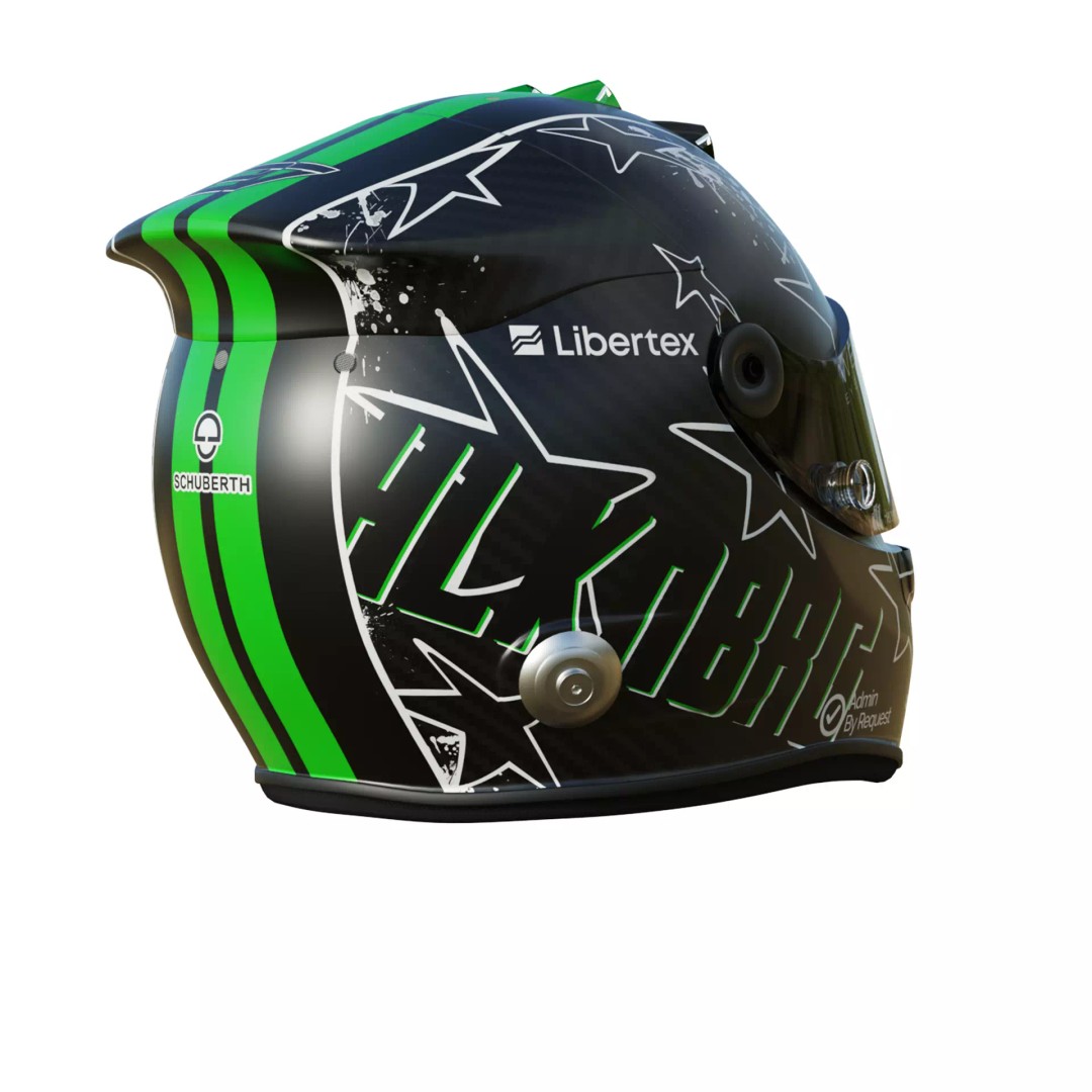 Nico Hulkenberg Helmet 3D Model – High Poly PBR Game Asset, FBX, OBJ - View 7