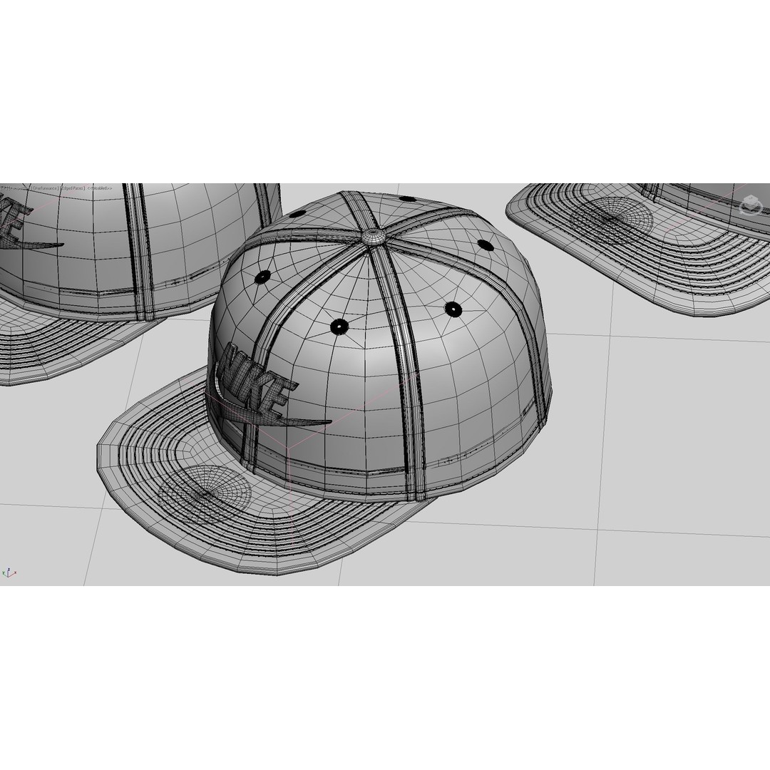 Baseball Cap 3D Model – Realistic Snapback Collection, FBX, PBR - View 14