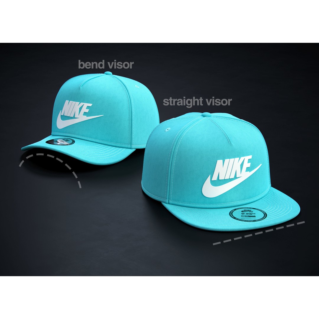Baseball Cap 3D Model – Realistic Snapback Collection, FBX, PBR - View 4