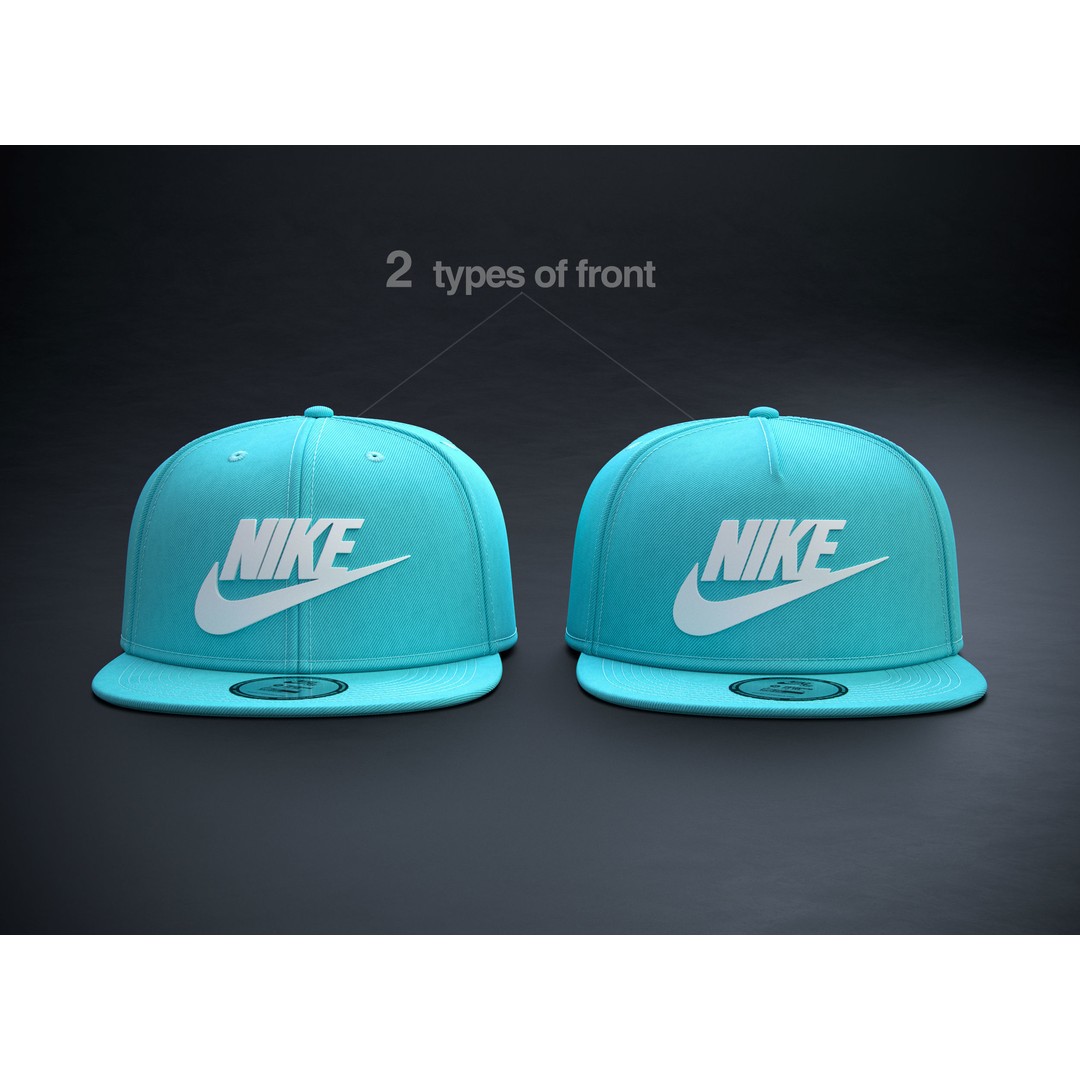 Baseball Cap 3D Model – Realistic Snapback Collection, FBX, PBR - View 5
