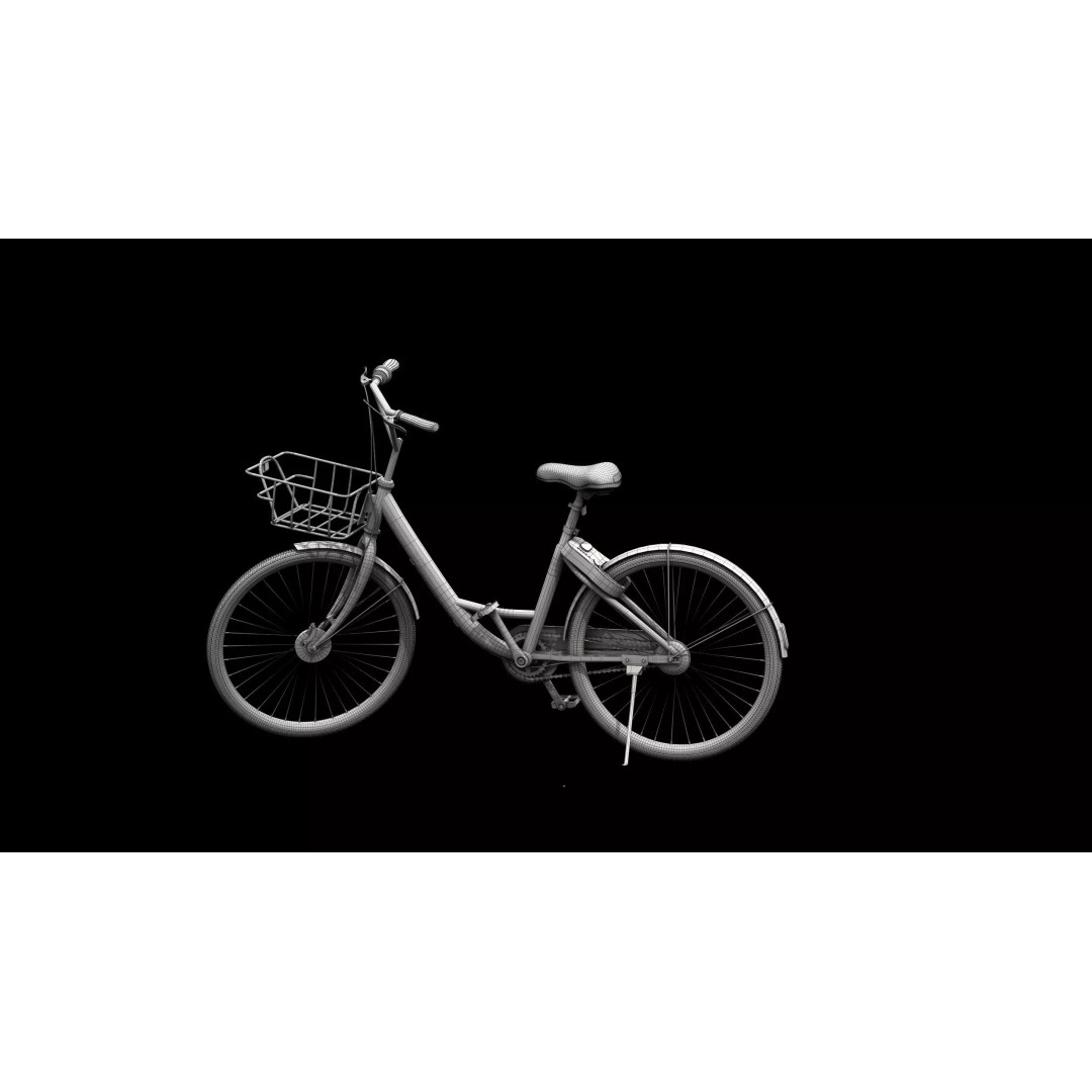 Ofo Sharing Bicycles 3D Model – Realistic Polygon Mesh, FBX, Game Ready
