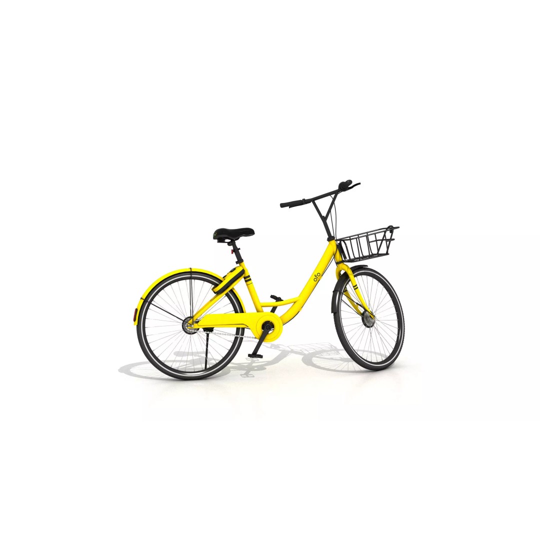 Ofo Sharing Bicycles 3D Model – Realistic Polygon Mesh, FBX, Game Ready - View 8
