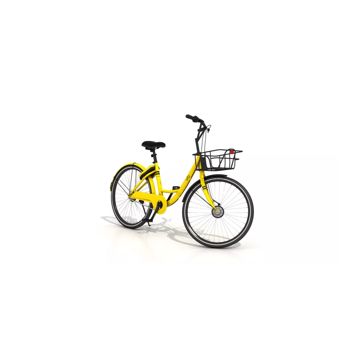 Ofo Sharing Bicycles 3D Model – Realistic Polygon Mesh, FBX, Game Ready - View 9