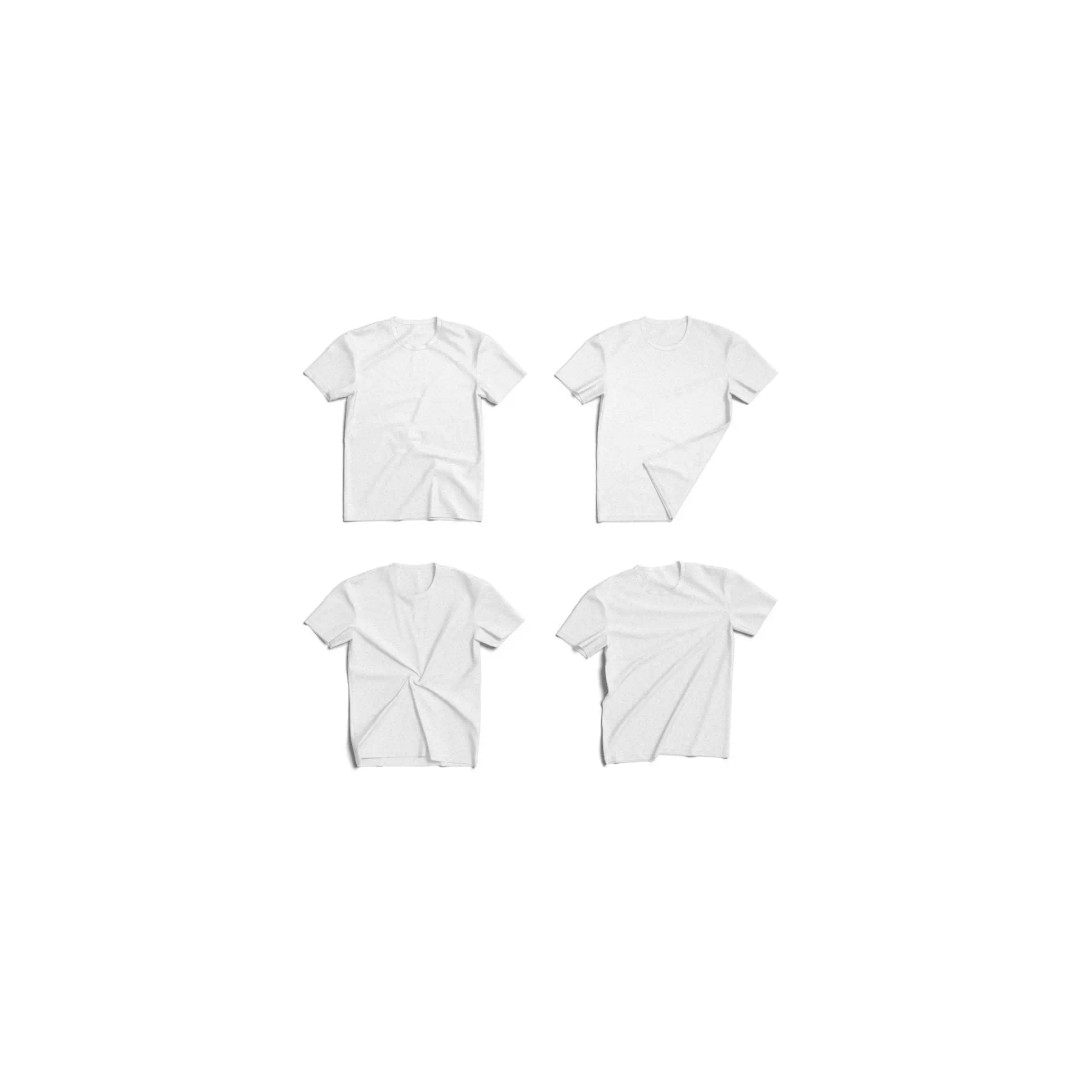 Folded T-Shirt 3D Model – Low Poly Game Asset, FBX, OBJ, PBR - View 2