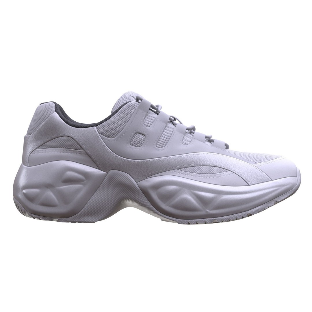 Sneakers 3D Model – Low Poly Rigged Game Asset, FBX, Blender - View 6