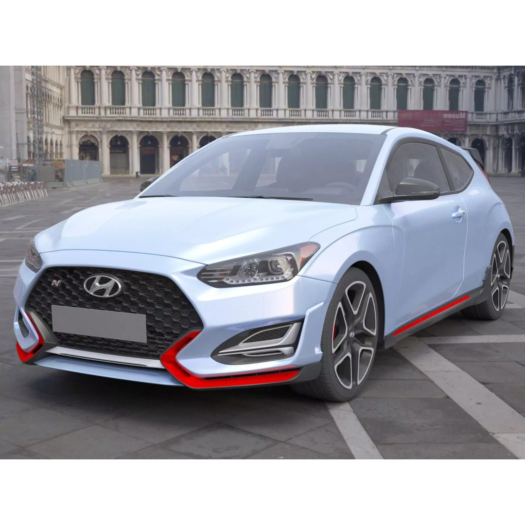 Hyundai Veloster N 3D Model – High Poly Game Ready Asset, FBX, OBJ - View 2