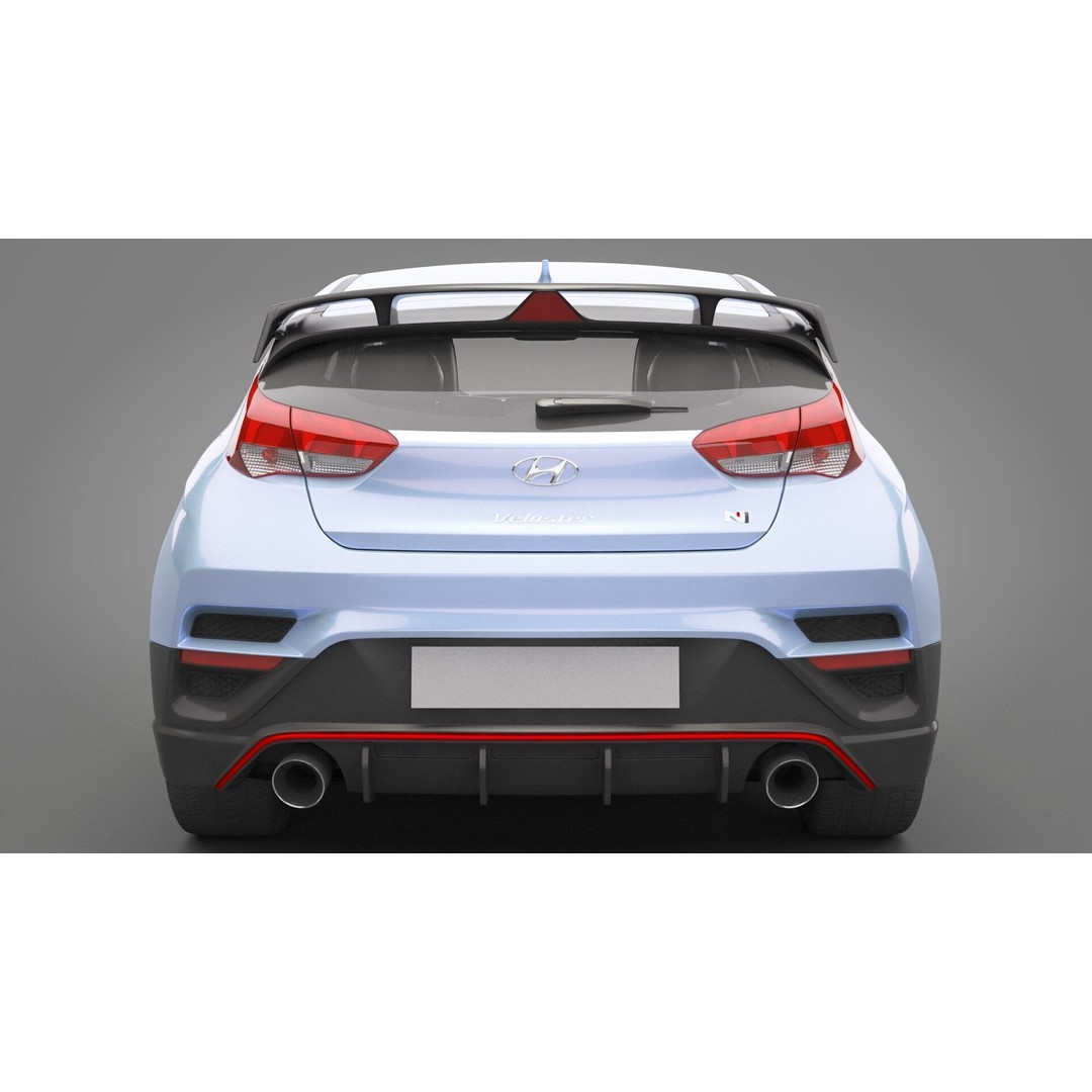 Hyundai Veloster N 3D Model – High Poly Game Ready Asset, FBX, OBJ - View 9