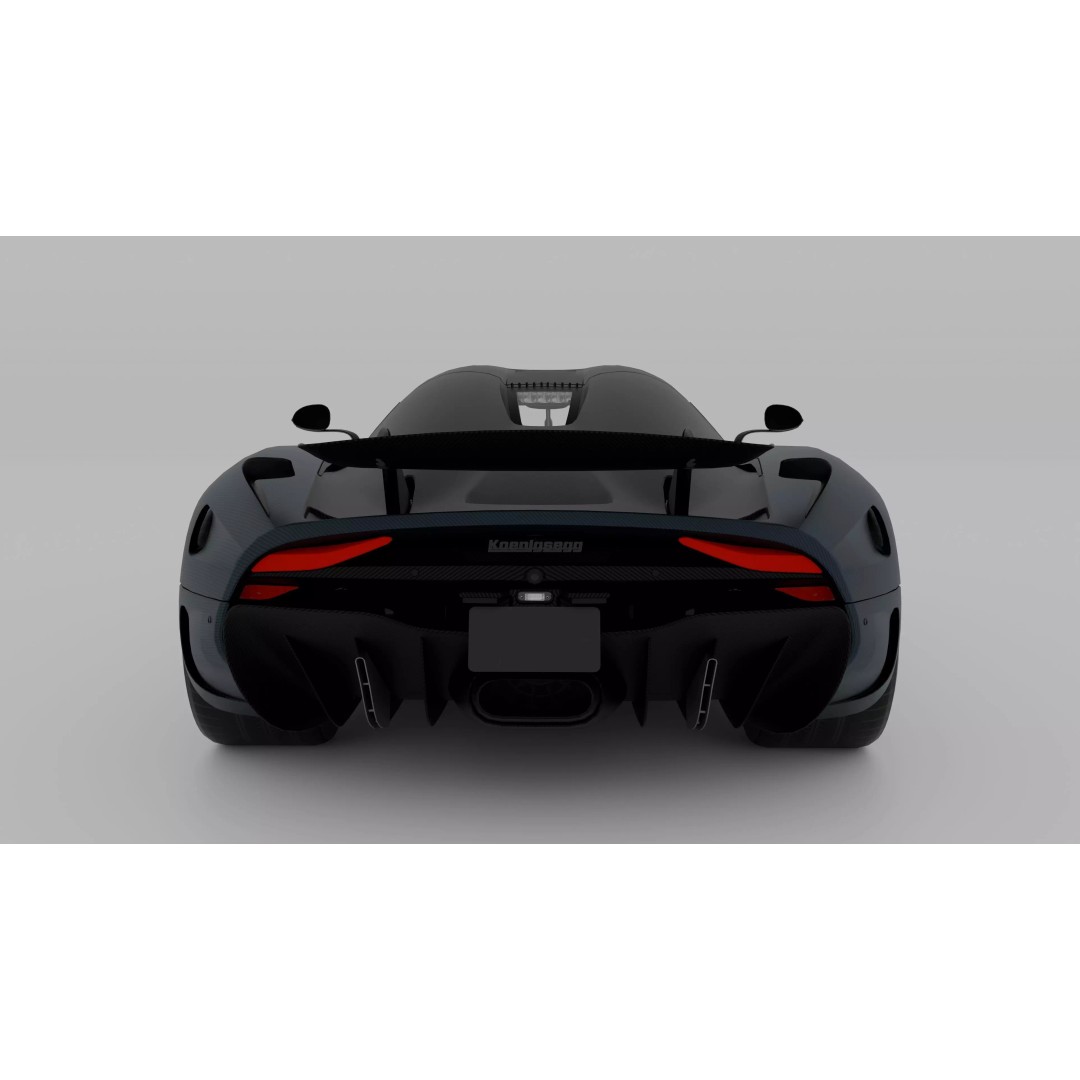 Koenigsegg Regera 3D Model – High Poly Game-Ready Asset, FBX, OBJ - View 11