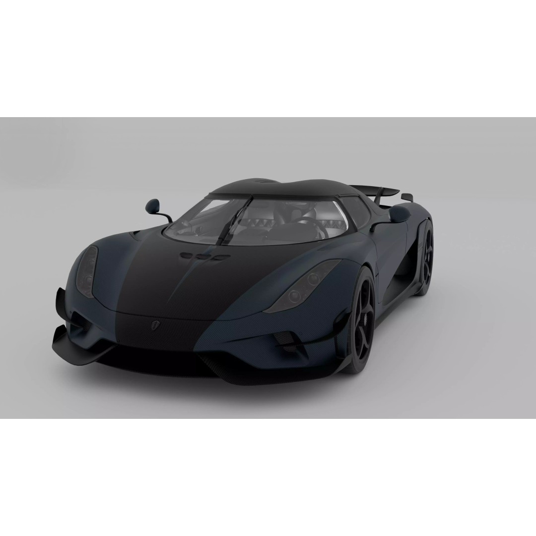 Koenigsegg Regera 3D Model – High Poly Game-Ready Asset, FBX, OBJ - View 2