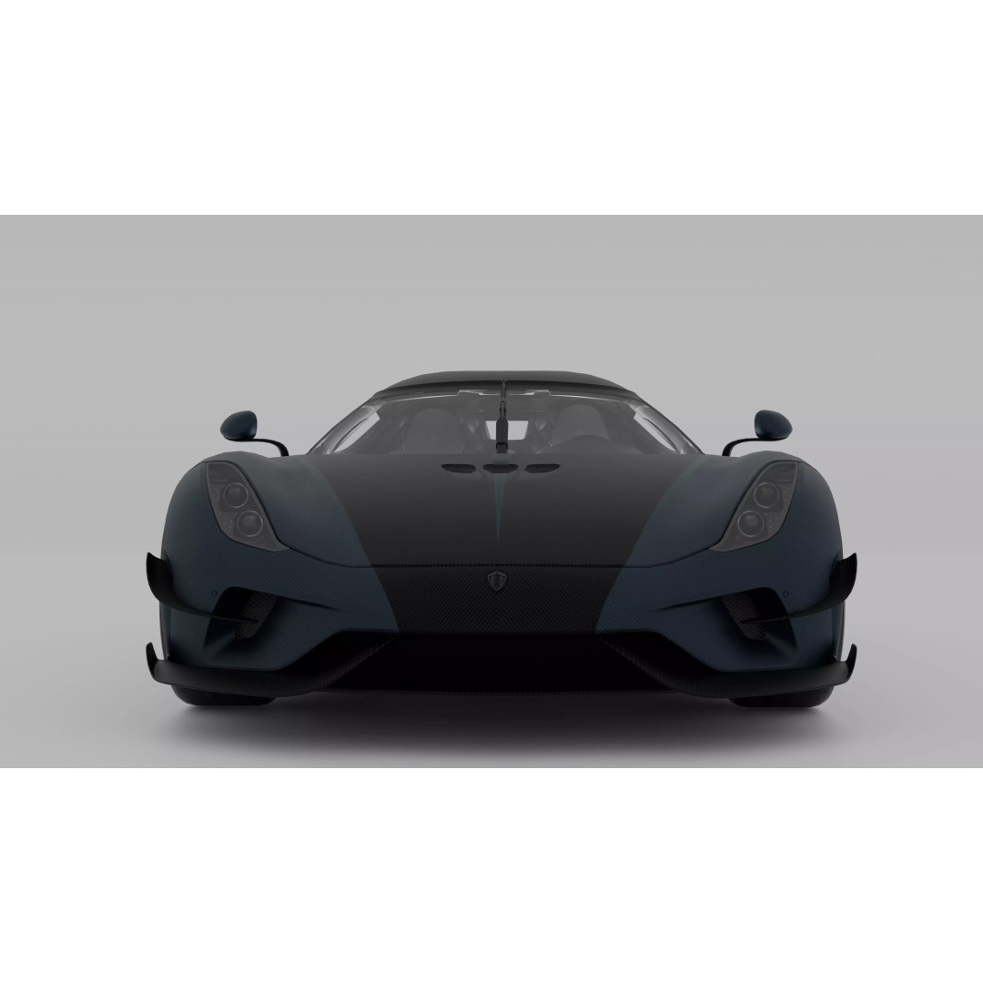 Koenigsegg Regera 3D Model – High Poly Game-Ready Asset, FBX, OBJ - View 4