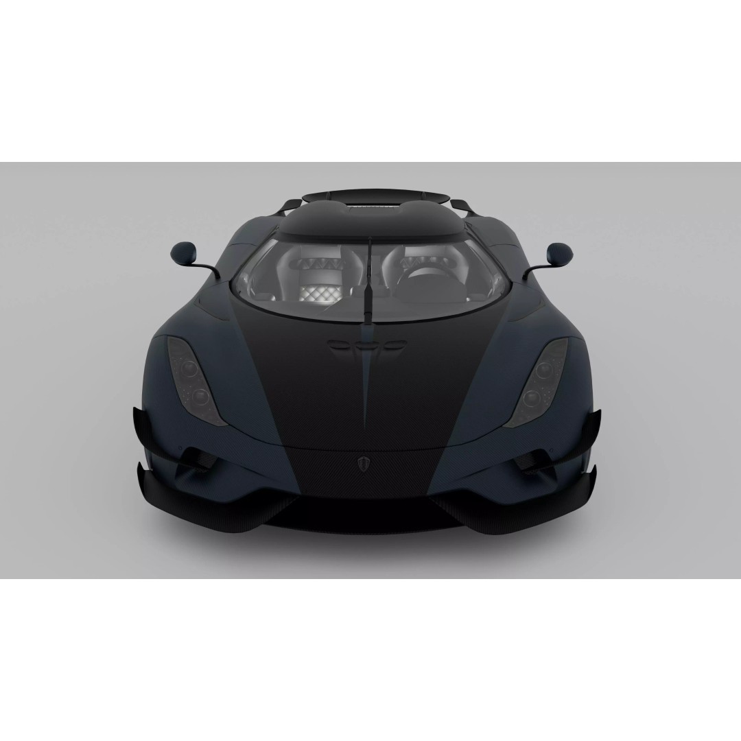 Koenigsegg Regera 3D Model – High Poly Game-Ready Asset, FBX, OBJ - View 5