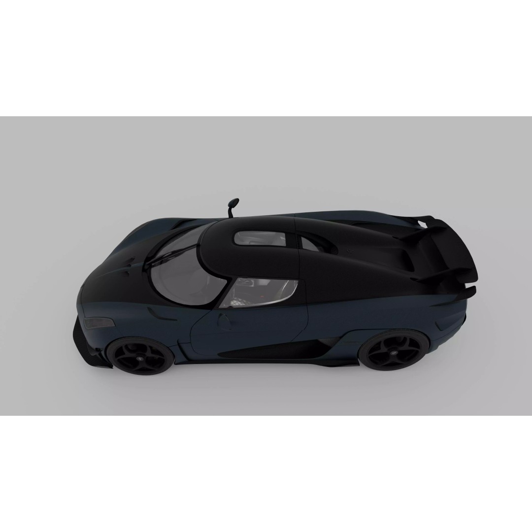 Koenigsegg Regera 3D Model – High Poly Game-Ready Asset, FBX, OBJ - View 6
