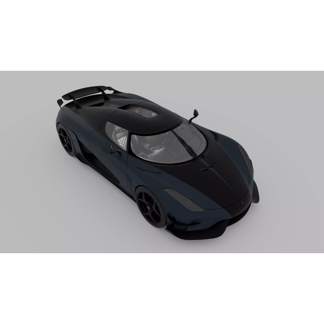 Koenigsegg Regera 3D Model – High Poly Game-Ready Asset, FBX, OBJ - View 8