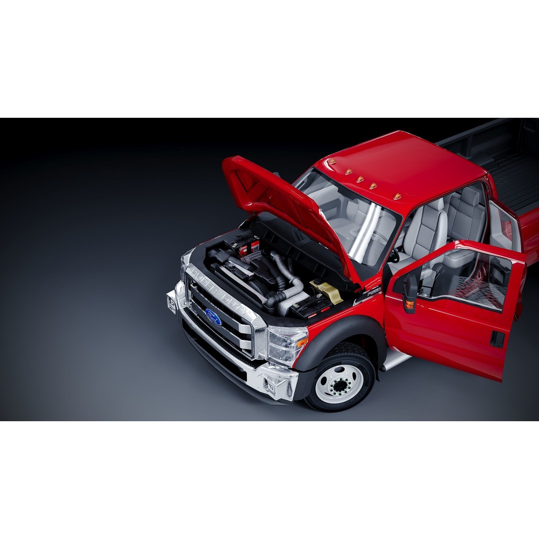 Extended Cab Truck 3D Model – Low Poly Game Asset, FBX & OBJ - View 22
