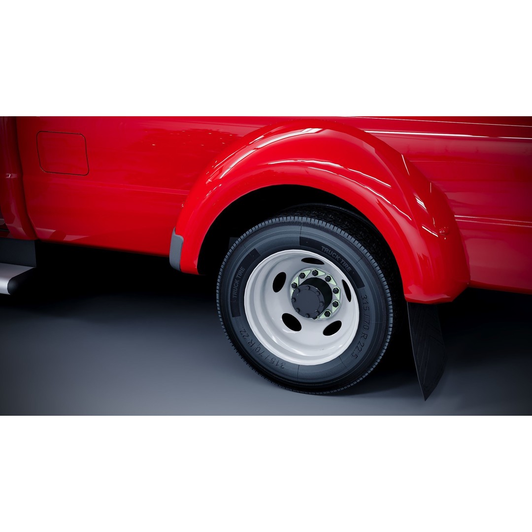 Extended Cab Truck 3D Model – Low Poly Game Asset, FBX & OBJ - View 24