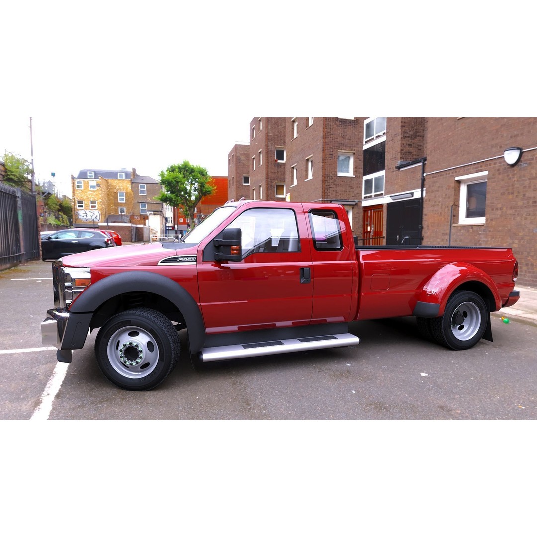 Extended Cab Truck 3D Model – Low Poly Game Asset, FBX & OBJ - View 27