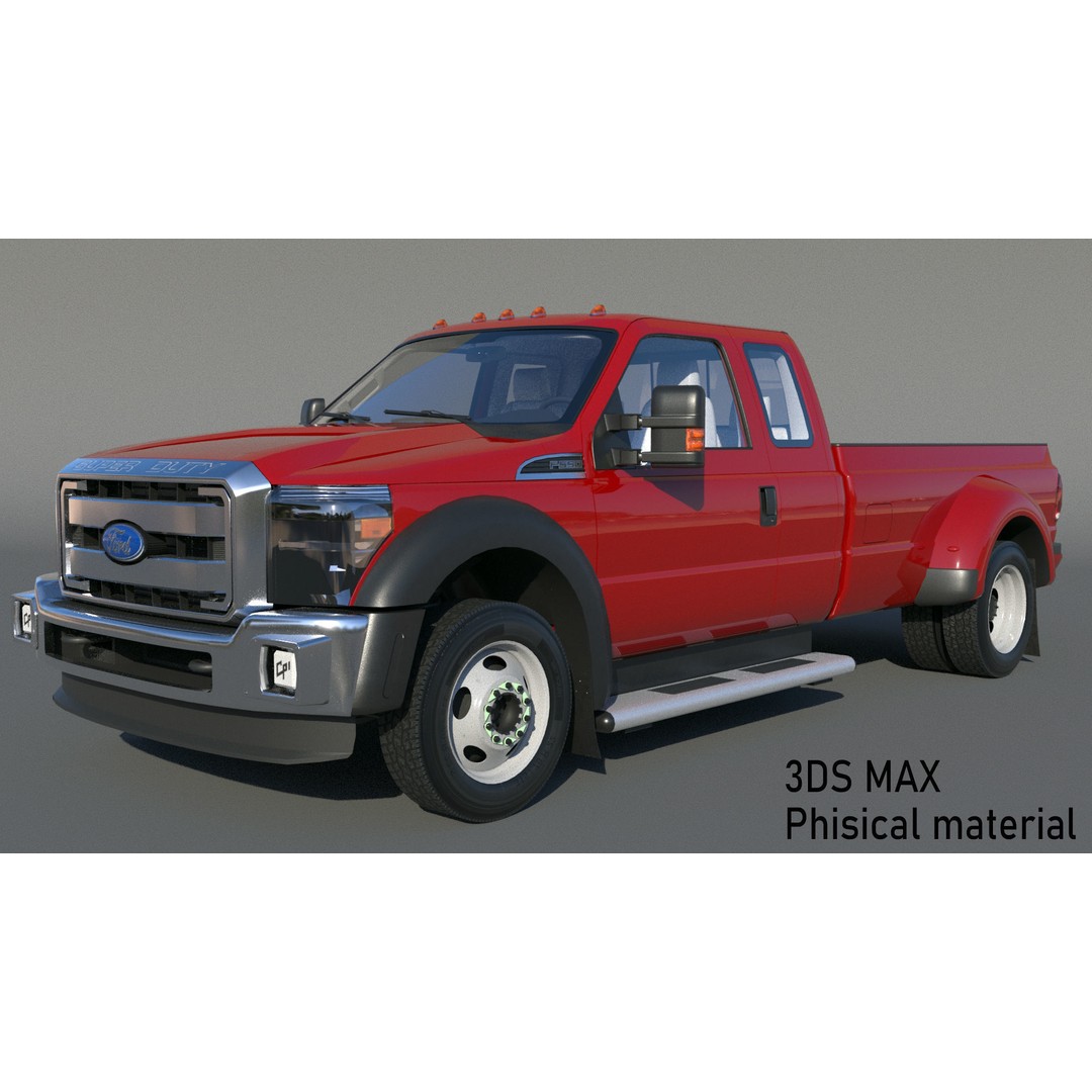 Extended Cab Truck 3D Model – Low Poly Game Asset, FBX & OBJ - View 4
