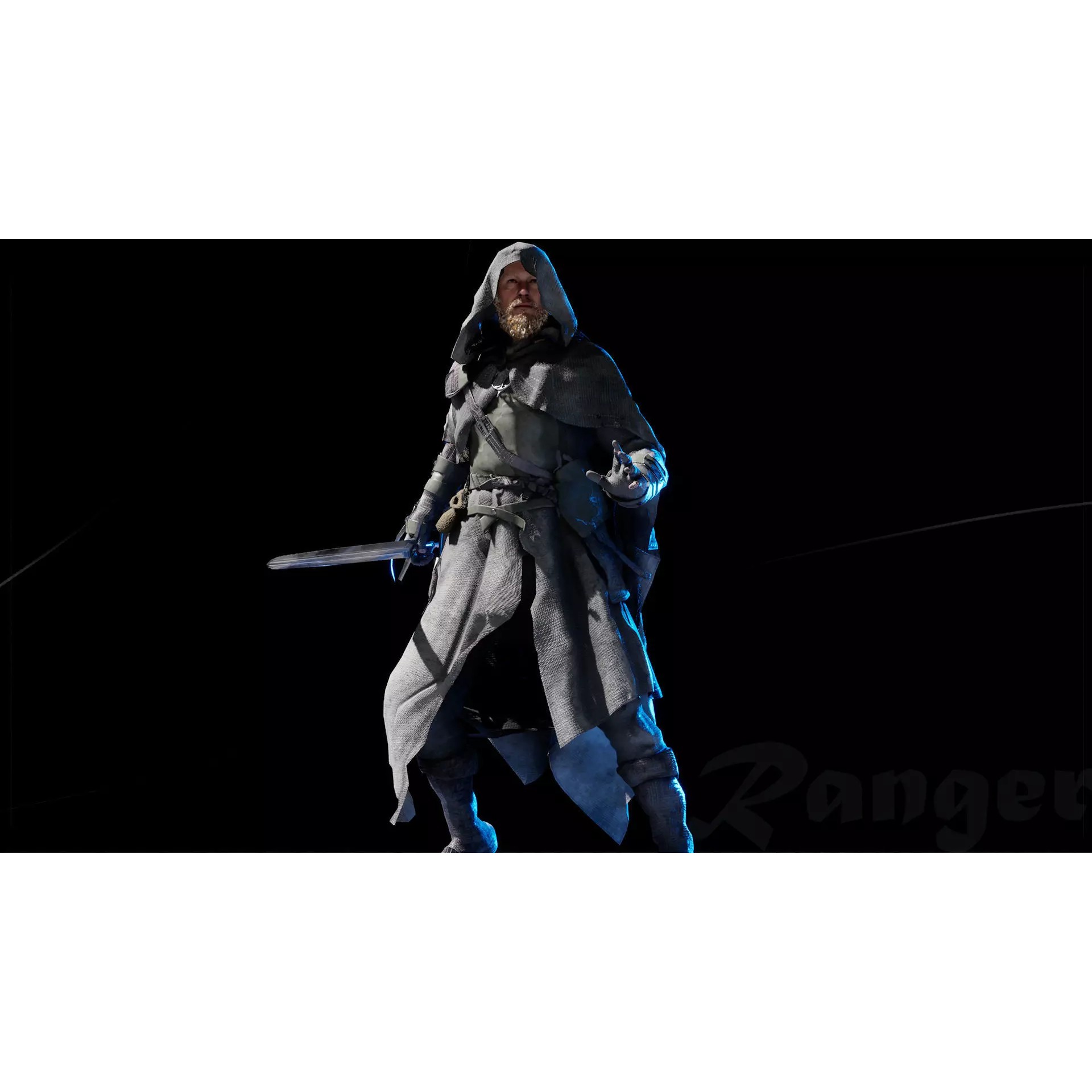 Ranger Armor - Low-Poly Game-Ready 3D Model - View 12