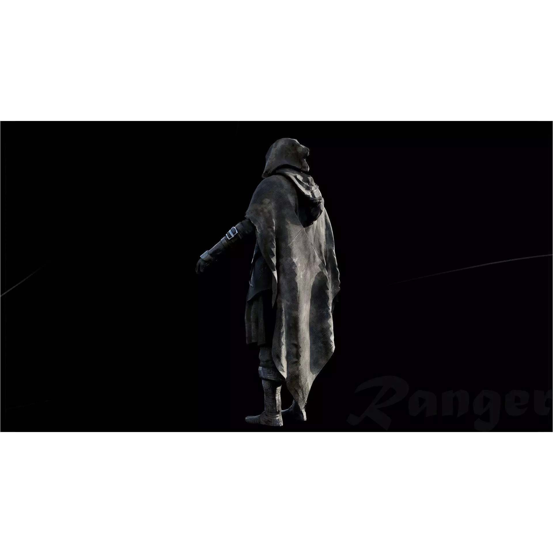 Ranger Armor - Low-Poly Game-Ready 3D Model - View 14