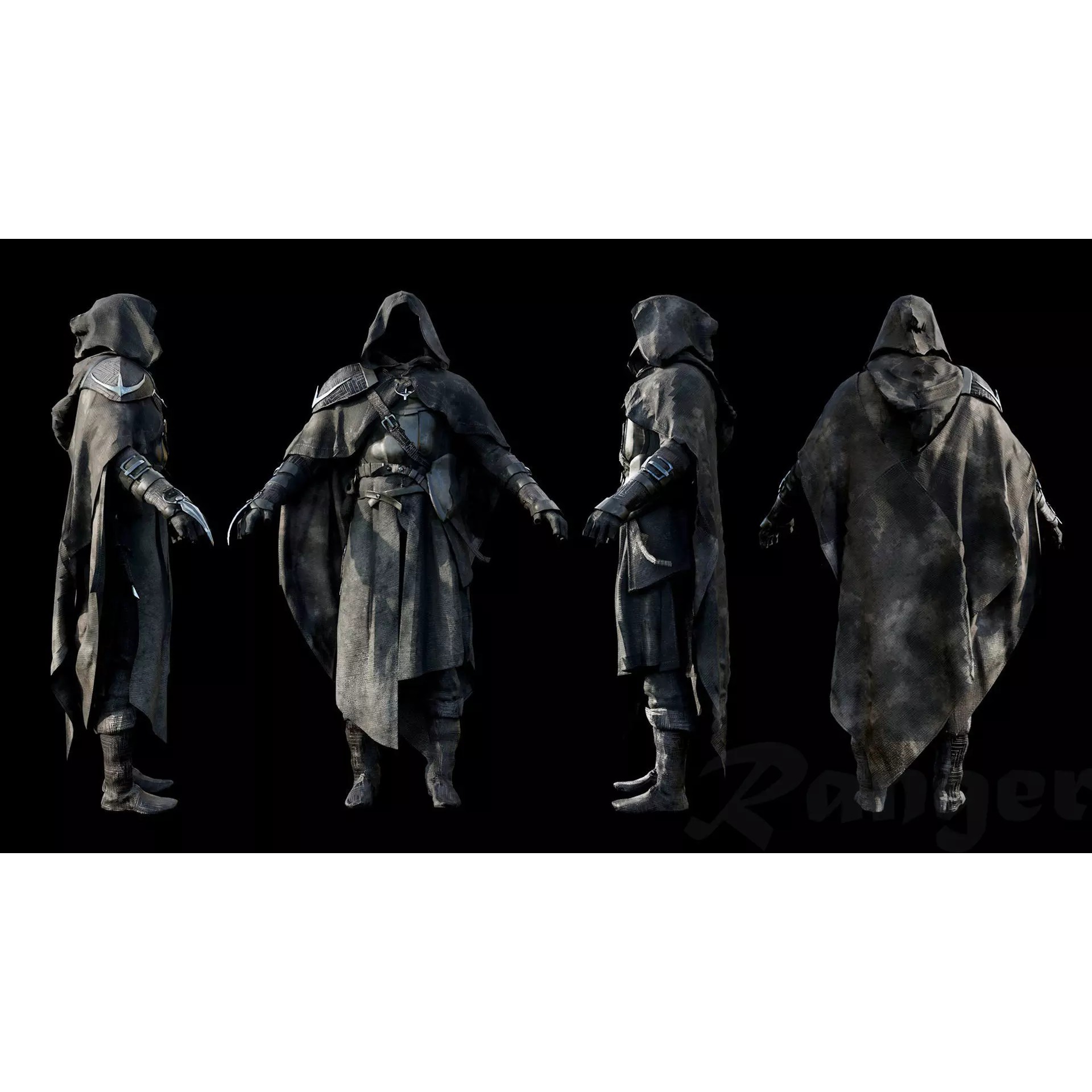 Ranger Armor - Low-Poly Game-Ready 3D Model - View 2