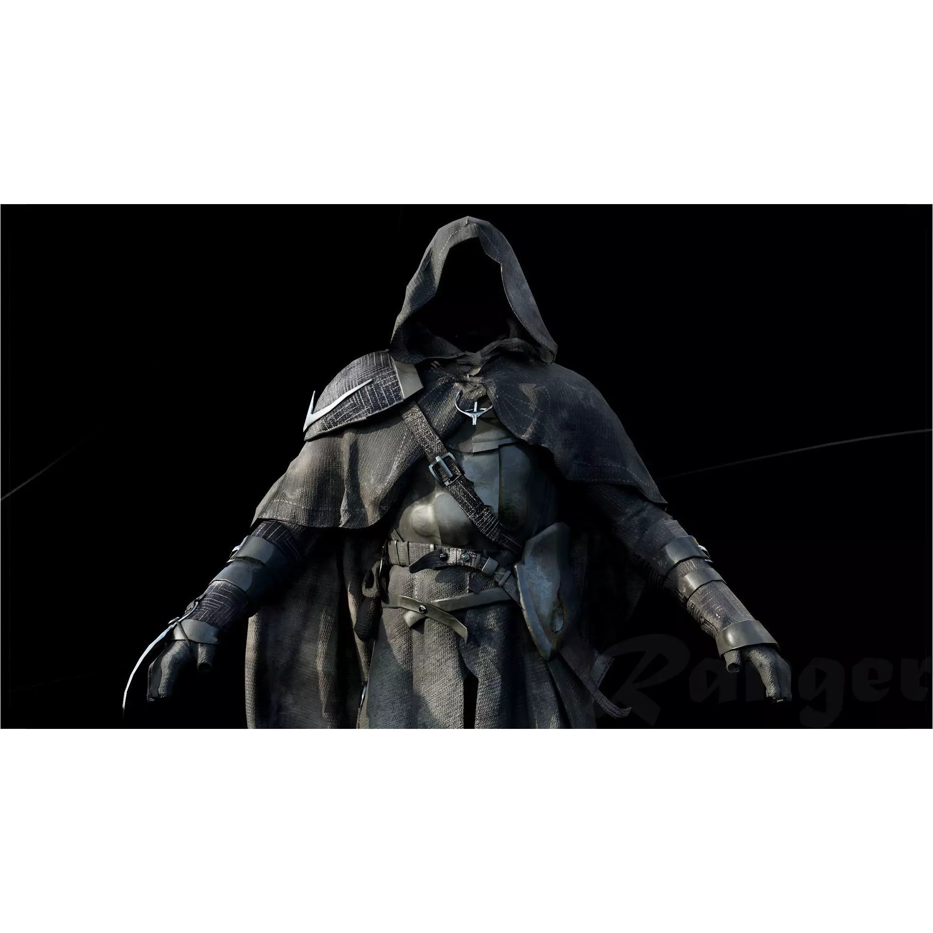 Ranger Armor - Low-Poly Game-Ready 3D Model - View 4